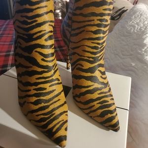 Steve Madden tiger print booties
